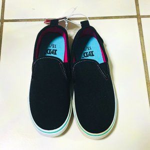 L&D Black Girls' Canvas Shoe